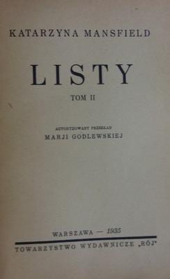 Listy. Tom II 1935 r.