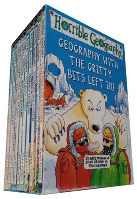 HORRIBLE GEOGRAPHY - GEOGRAPHY WITH THE GRITTY BITS LEFT IN! - BOX OF 10