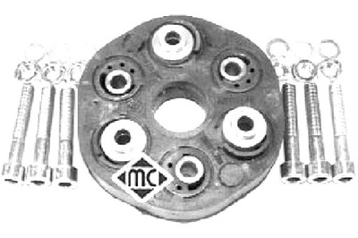 METALCAUCHO MUÑÓN ELAST DE EJE + TORNILLOS MERCEDES W124 W201  