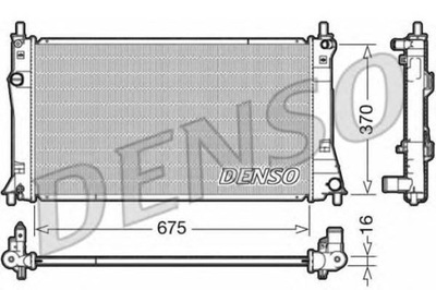 DENSO РАДИАТОР ДВИГАТЕЛЯ MAZDA 5 1.8/2.0 06.10-