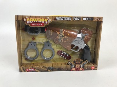 Rewolwer pistolet zestaw kowboja szeryf