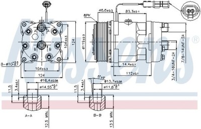 NISSENS 89459 КОМПРЕССОР, КОНДИЦИОНЕР