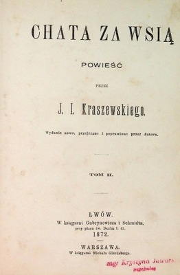 J. I. Kraszewski - Chata za wsią 1872 r.