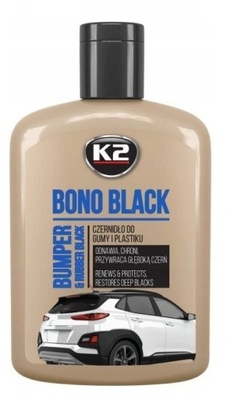 K2 BONO BLACK CZERNIDŁO DO GUMY I PLASTIKU 200ML