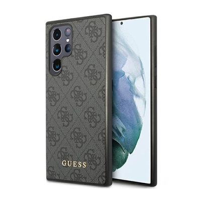 Guess Guess 4G Metal Logo - Etui Samsung Galaxy S23 Ultra (szary)