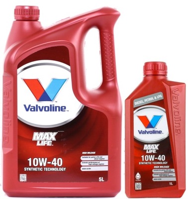 Olej Silnikowy Valvoline Maxlife 10W40 A3/B4 6L