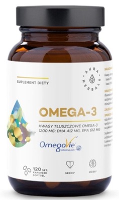 Aura Herbals Omega-3 1200 mg Kwasy omega-3 EPA DHA 120 kapsułek