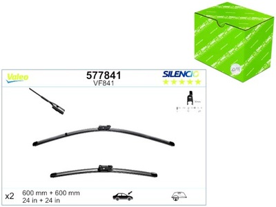 WIPER WIPER BLADES 2 PCS. VF841 SILENCIO 600MM VW AMAROK CALIFORNIA T6  