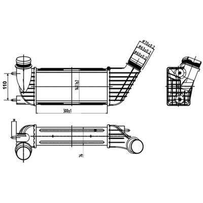 INTERCOOLER CITROEN FIAT PEUGEOT  