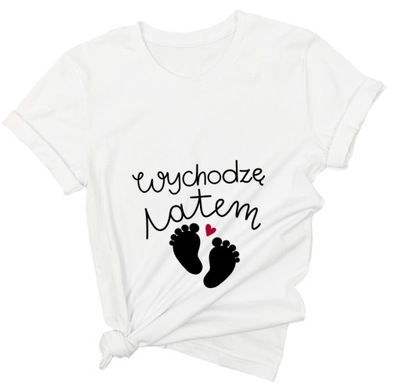 Koszulka dla przyszłej mamy syn dziecko ciąża L/XL