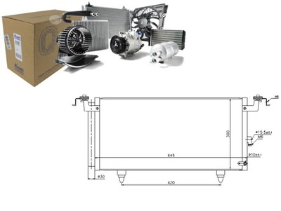 NISSENS КОНДЕНСАТОР КОНДИЦИОНЕРА SUBARU LEGACY V 2.0