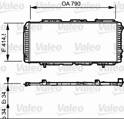 VALEO 731611 RADIATOR FIAT DUC/BOX 1.9D/2.5TDI  