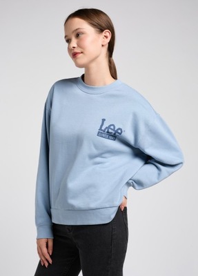 Lee Logo Sweatshirt - Fresh Water