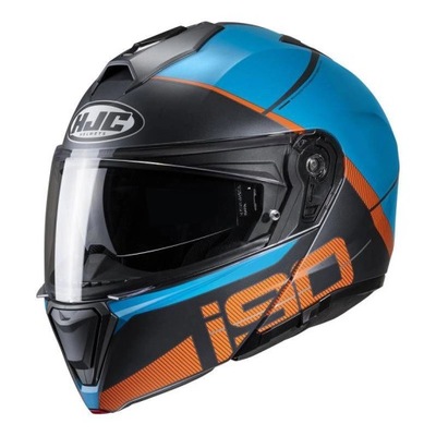 Kask HJC I90 MAY BLUE/ORANGE niebieski GRATISY