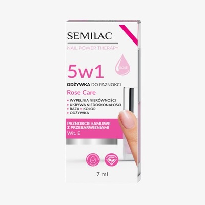 Semilac Odżywka 5w1 Rose Care 7 ml