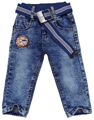 miękkie spodnie jeans 242 THOMAS marmurek 3Y 86/92