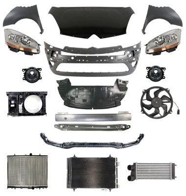 Citroen c4 picasso 06-10 перед капот лампа крила фото №1