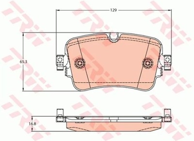 GDB2131 ZAPATAS DE FRENADO AUDI Q7 15-  