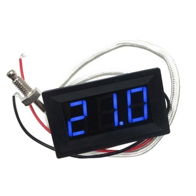 Termometr LED z termometrem panelowym i cyfrowym niebieskim