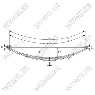 РЕСОРА VOLVO WEWELER A022T367ZA75, O.E. 257655