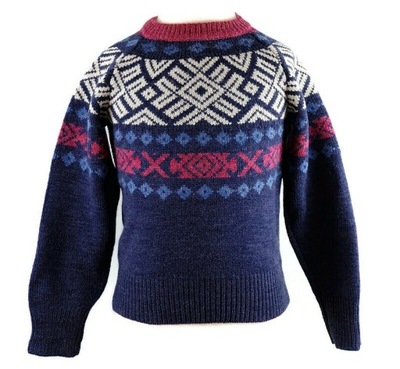 VIKAFJELL sweter wełna wool 104