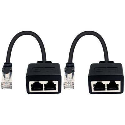 Duttek Rozdzielacz Sieciowy RJ45 Ethernet 2szt