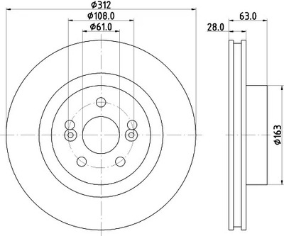 HELLA 8DD 355 128-861 DISC BRAKE - milautoparts-fr.ukrlive.com