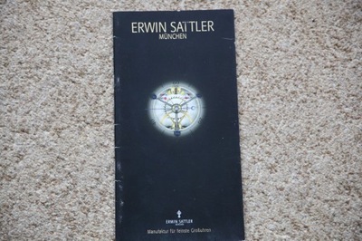 Erwin Sattler katalog