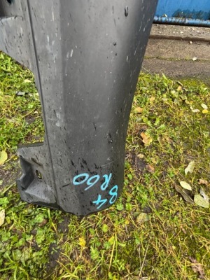 84 bmw mini r60 s молдинг порог правая lekko wgięta чёрный mat хром фото №1