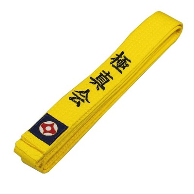 Pasy Pas Do Kyokushin Karate Żółty 220 cm