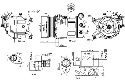 NISSENS COMPRESSOR AIR CONDITIONER NISSAN MURANO II TEANA II 2.5 3.5  