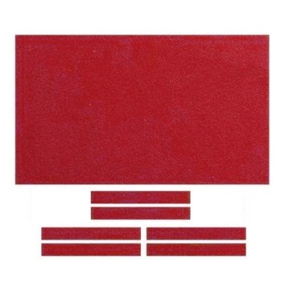 Tkanina bilardowa, filc stołowy, bilard kryty 8 stóp czerwony
