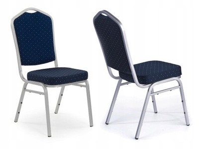 Krzesło konferencyjne bankietowe weselne niebieski