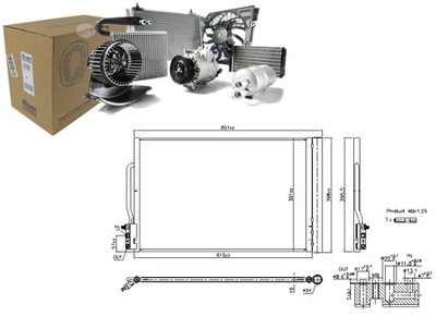 KONDENSATORIUS KONDICIONAVIMO OPEL INSIGNIA B INSIGNIA B COUNTRY INSIGNIA B 