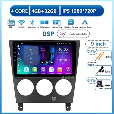 NAVEGACIÓN GPS ANDROID 13 CARPLAY PARA SUBARU IMPREZA GD GG 2002-2007  