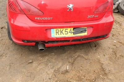 Peugeot 307 cc 05 бампер задня задній kknb фото №1