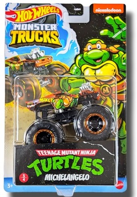 HOT WHEELS MONSTER TRUCK ŻÓŁWIE NINJA MICHELANGELO