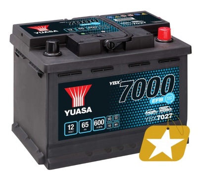 YUASA YBX7027 EFB 65Ah 600A