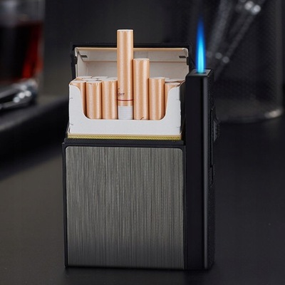 Przenośne etui na papierosy z zapalniczką USB