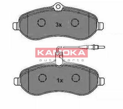 ZAPATAS DE FRENADO PARTE DELANTERA KAMOKA JQ1013542  