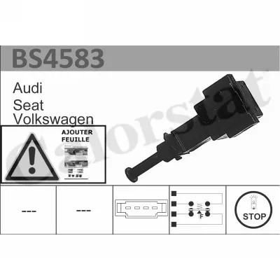 VR BS4583 ВКЛЮЧАТЕЛЬ СВЕТА СТОП AUDI A2/A3 SEAT AL