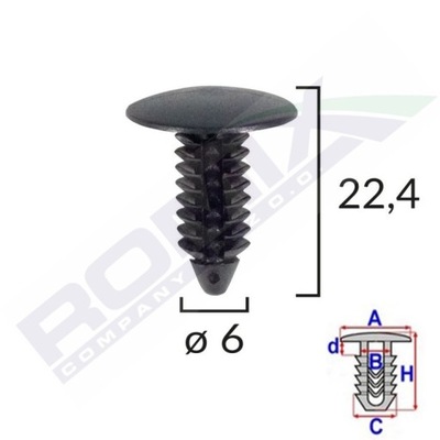 REMACHE SOPORTE DE PARAGOLPES CHRYSLER GM FORD X10SZT  