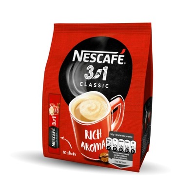 NESCAFE 3W1 Kawa w Saszetkach 10 szt.