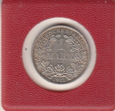 Niemcy-Cesarstwo 1 marka 1911 A ladny stan