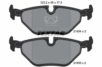 КОЛОДКИ HAM. BMW T. E46 98-/E85 Z4 03-/ROVER 75