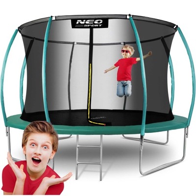 TRAMPOLINA OGRODOWA DLA DZIECI 374cm 12ft NEOSPORT