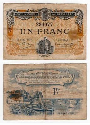 FRANCJA / BERGERAC 1918 1 FRANC