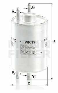 FILTRO COMBUSTIBLES WK 720  