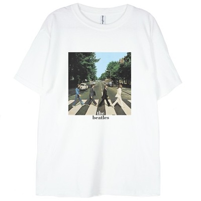 T-shirt The Beatles biała koszulka XS