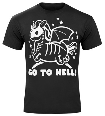 koszulka JEDNOROŻEC (UNICORN) - GO TO HELL! [L]
